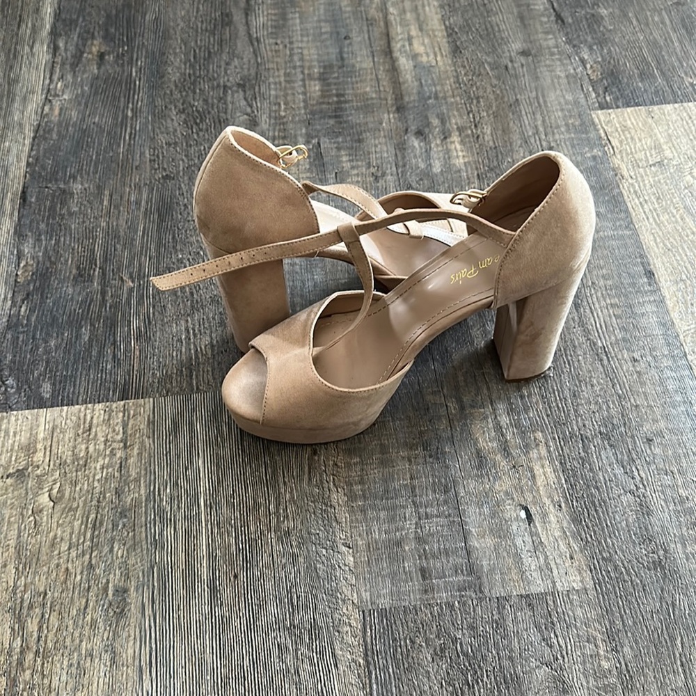 Worn once heels
